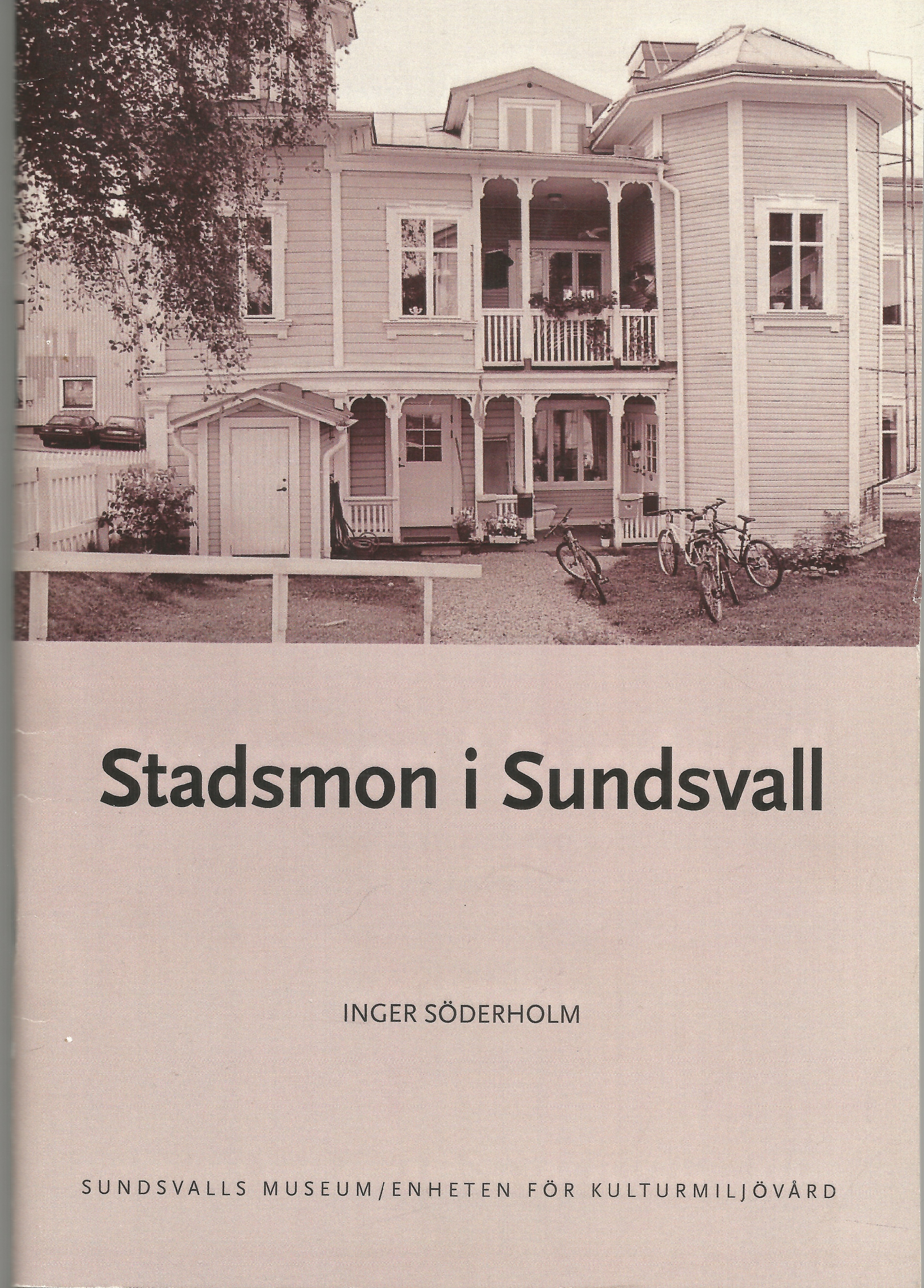litteratur-Bok Stadsmon i Sundsvall